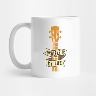 Ukulele is My Life Ukulele Headstock Mug